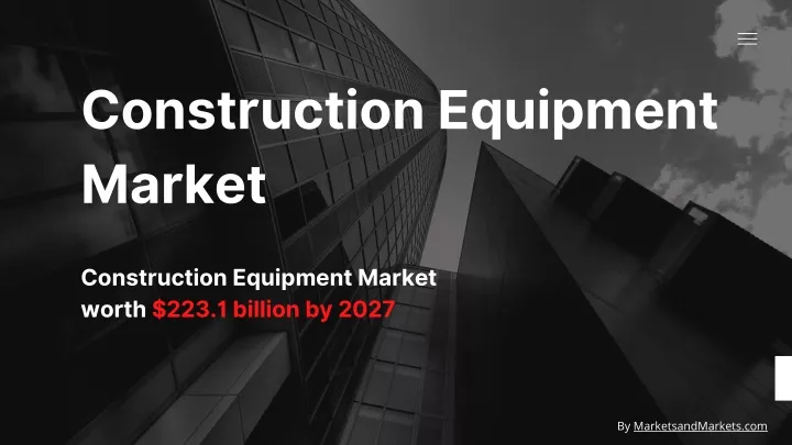 construction equipment market
