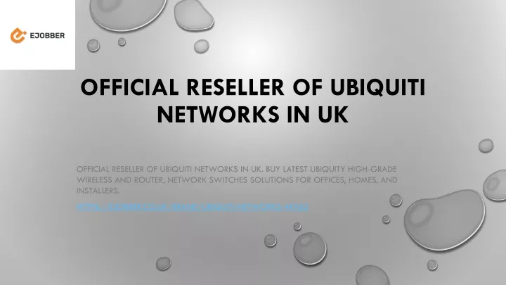 official reseller of ubiquiti networks in uk