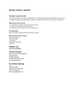 devops training nareshit