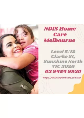 NDIS Home Care Melbourne