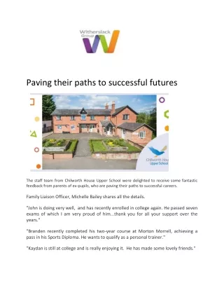 paving successful futures