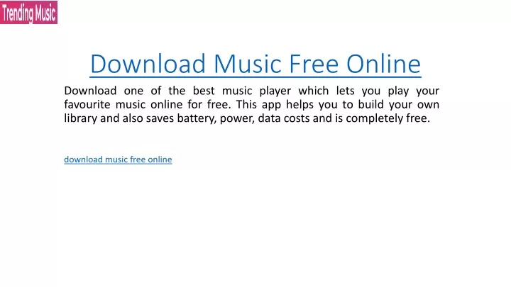 download music free online