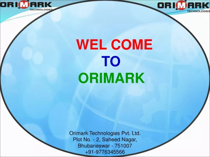 wel come to orimark