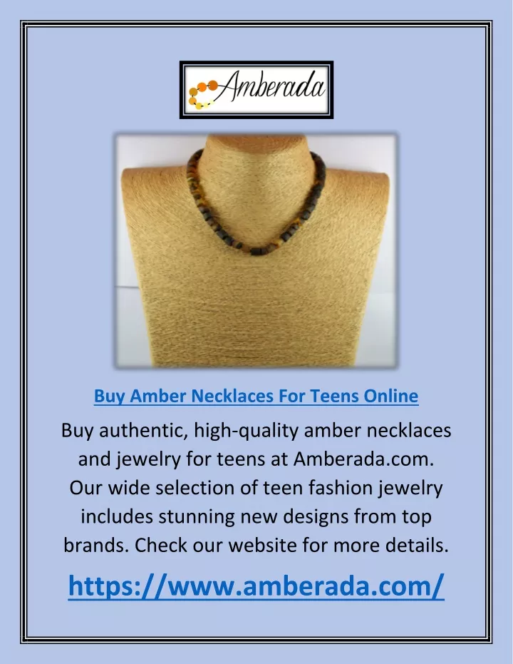 buy amber necklaces for teens online