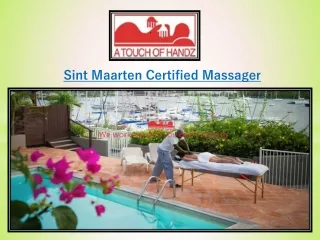 Sint Maarten Certified Massager