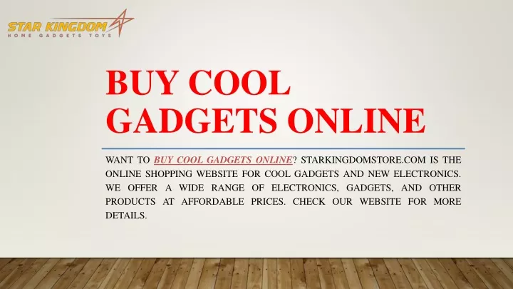 buy cool gadgets online