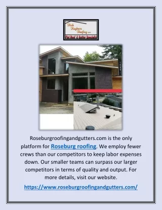 Roseburg Roofing | Roseburgroofingandgutters.com