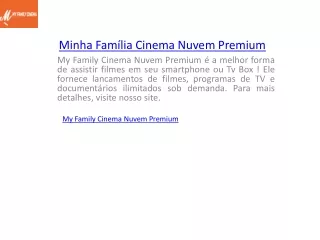 Minha Família Cinema Nuvem Premium  Myfamilycinema.app