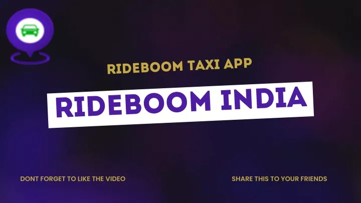 rideboom taxi app