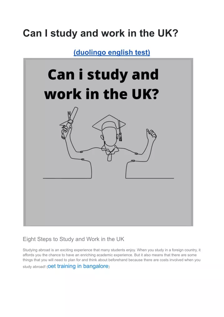 can i study and work in the uk