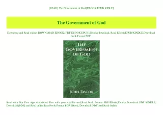 [READ] The Government of God [EBOOK EPUB KIDLE]