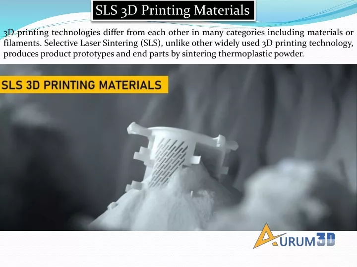 sls 3d printing materials