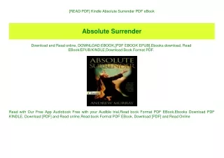 [READ PDF] Kindle Absolute Surrender PDF eBook