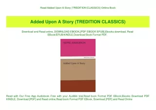 Read Added Upon A Story (TREDITION CLASSICS) Online Book