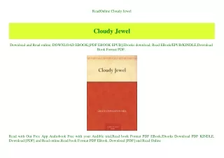 ReadOnline Cloudy Jewel (DOWNLOAD E.B.O.O.K.^)