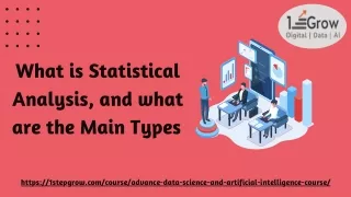 what is statistical analysis and what