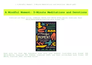 ^READ) A Mindful Moment 5-Minute Meditations and Devotions (Ebook pdf)