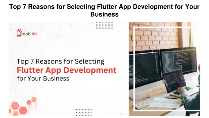 top 7 reasons for selecting flutter app development for your business