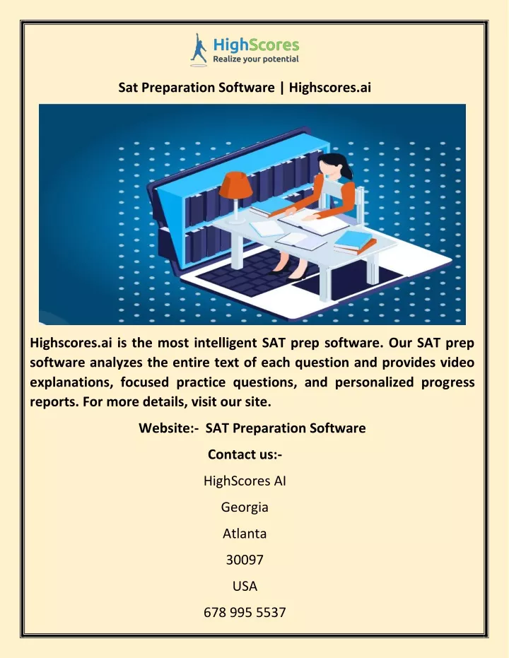 sat preparation software highscores ai