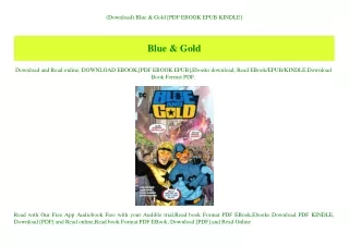 (Download) Blue & Gold [PDF EBOOK EPUB KINDLE]