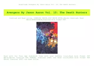 (Download) Avengers By Jason Aaron Vol. 10 The Death Hunters (DOWNLOAD E.B.O.O.K.^)