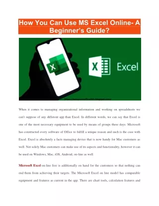 how you can use ms excel online a beginner s guide
