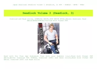 {epub download} Deadlock Volume 3 (Deadlock  3) PDF - KINDLE - EPUB - MOBI