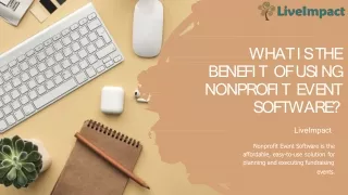 What is the Benefit of Using Nonprofit Event Software