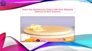 Same day Anniversary Cakes with Free Shipping Delivery in New Zealand