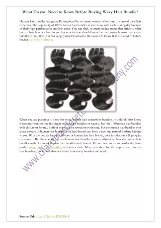 what do you need to know before buying wavy hair