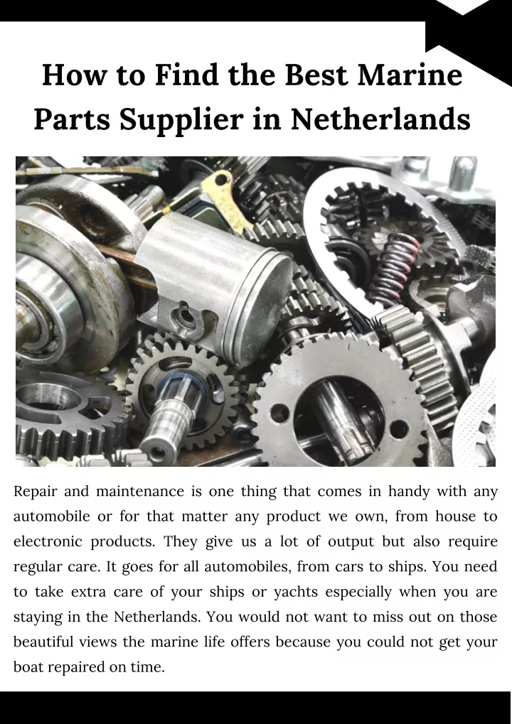 how to find the best marine parts supplier