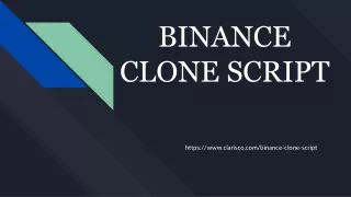 binance clone script