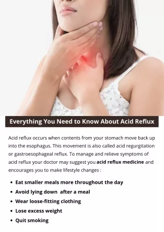 everything you need to know about acid reflux