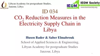 id 034 co 2 reduction measures in the electricity supply chain in libya