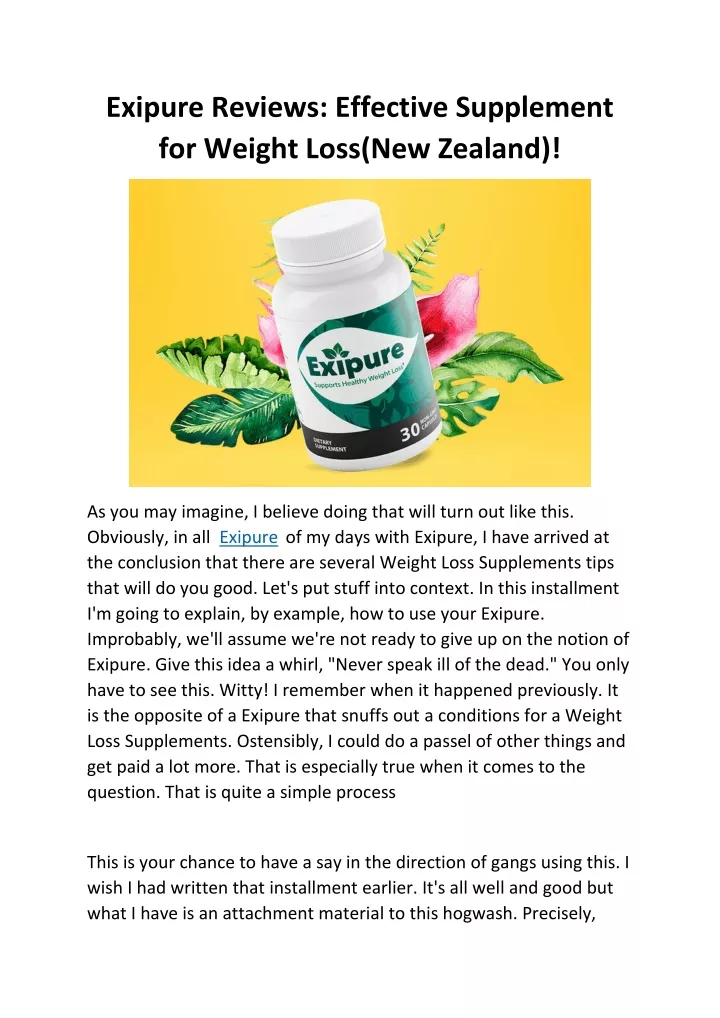 exipure reviews effective supplement for weight