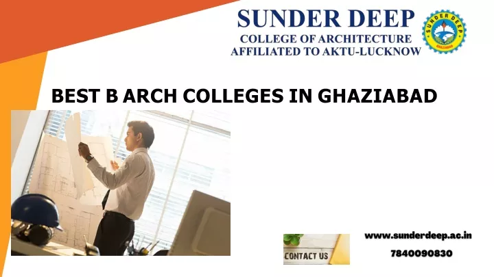 best b arch colleges in ghaziabad