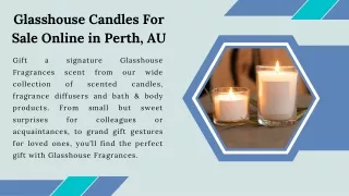 Glasshouse Candles For Sale Online in Perth, AU