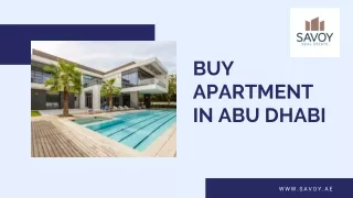 Buy Apartment in Abu Dhabi