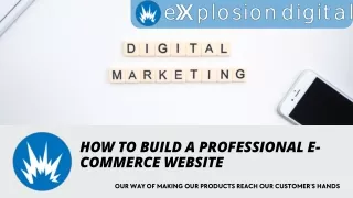 how to build a professional e commerce website