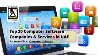 Top 20 Computer Software Companies & Services in UAE