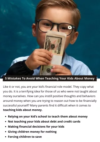5 mistakes to avoid when teaching your kids about
