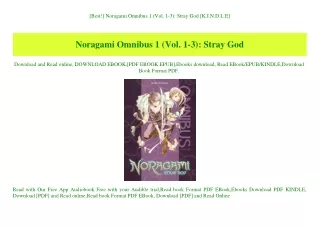 [Best!] Noragami Omnibus 1 (Vol. 1-3) Stray God [K.I.N.D.L.E]