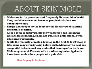 Mole Surgery In Lucknow