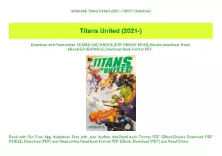 textbook$ Titans United (2021-) BEST Download