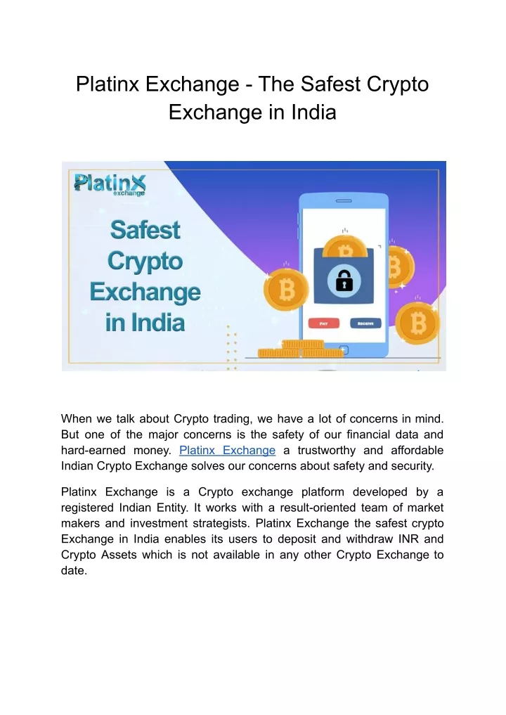 platinx exchange the safest crypto exchange