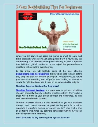 How To Get A Defined Back