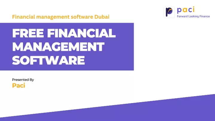 financial management software dubai