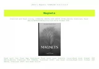 [Best!] Magnets ^DOWNLOAD E.B.O.O.K.#