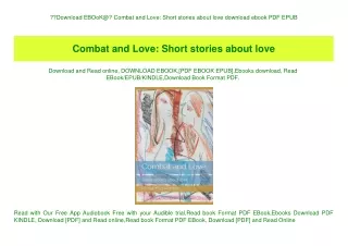 Download EBOoK@ Combat and Love Short stories about love download ebook PDF EPUB