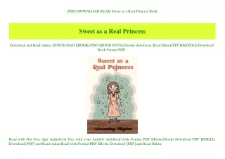 [PDF] DOWNLOAD READ Sweet as a Real Princess Book
